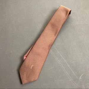 Vintage Yves St. Laurent Silk Logo Tie